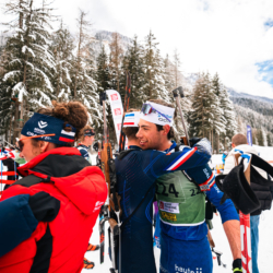 SAMSE N°8 FINALE,PEISEY, FRANCE - MARCH 15: CAMILLE GRATALOUP MANISSOLLE of FRA, LIONEL JOUANNAUD of FRA March 15, 2026 in PEISEY, France. (Photo by Rodriguez Alexis / @Aleiks_photo)