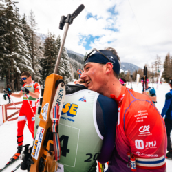 SAMSE N°8 FINALE,PEISEY, FRANCE - MARCH 15: ESTEBAN JAVAUX of FRA, ILANN DUPONT of FRA March 15, 2026 in PEISEY, France. (Photo by Rodriguez Alexis / @Aleiks_photo)