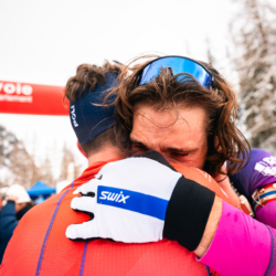SAMSE N°8 FINALE,PEISEY, FRANCE - MARCH 15: ESTEBAN JAVAUX of FRA, ILANN DUPONT of FRA March 15, 2026 in PEISEY, France. (Photo by Rodriguez Alexis / @Aleiks_photo)