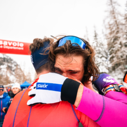 SAMSE N°8 FINALE,PEISEY, FRANCE - MARCH 15: ESTEBAN JAVAUX of FRA, ILANN DUPONT of FRA March 15, 2026 in PEISEY, France. (Photo by Rodriguez Alexis / @Aleiks_photo)