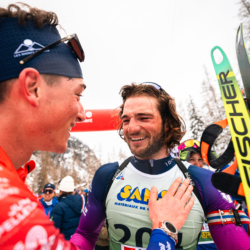 SAMSE N°8 FINALE,PEISEY, FRANCE - MARCH 15: ESTEBAN JAVAUX of FRA, . ILANN DUPONT of FRA March 15, 2026 in PEISEY, France. (Photo by Rodriguez Alexis / @Aleiks_photo)