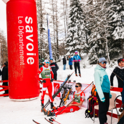 SAMSE N°8 FINALE,PEISEY, FRANCE - MARCH 15: NATHANAEL PEAQUIN of FRA, IAN MARTINET of FRA March 15, 2026 in PEISEY, France. (Photo by Rodriguez Alexis / @Aleiks_photo)