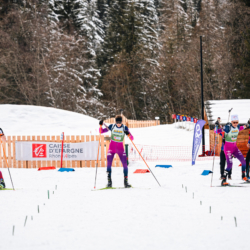 SAMSE N°8 FINALE,PEISEY, FRANCE - MARCH 15: ROMAIN MICHAUD-CLARET of FRA, MARTIN FERREIRA of FRA, ROMAIN CORDIER of FRA March 15, 2026 in PEISEY, France. (Photo by Rodriguez Alexis / @Aleiks_photo)