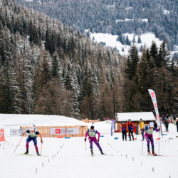 SAMSE N°8 FINALE,PEISEY, FRANCE - MARCH 15: ROMAIN MICHAUD-CLARET of FRA, MARTIN FERREIRA of FRA, ROMAIN CORDIER of FRA March 15, 2026 in PEISEY, France. (Photo by Rodriguez Alexis / @Aleiks_photo)