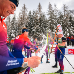 SAMSE N°8 FINALE,PEISEY, FRANCE - MARCH 15: TBFC ROMAIN MICHAUD-CLARET of FRA, ROMAIN CORDIER of FRA, MARTIN FERREIRA of FRA, ILANN DUPONT of FRA March 15, 2026 in PEISEY, France. (Photo by Rodriguez Alexis / @Aleiks_photo)