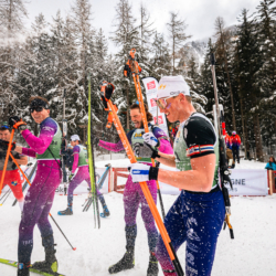 SAMSE N°8 FINALE,PEISEY, FRANCE - MARCH 15: MARTIN FERREIRA of FRA, ESTEBAN JAVAUX of FRA, ROMAIN MICHAUD-CLARET of FRA March 15, 2026 in PEISEY, France. (Photo by Rodriguez Alexis / @Aleiks_photo)