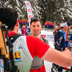 SAMSE N°8 FINALE,PEISEY, FRANCE - MARCH 15: LOU THIEVENT of FRA, MATHIEU GARCIA of FRA March 15, 2026 in PEISEY, France. (Photo by Rodriguez Alexis / @Aleiks_photo)