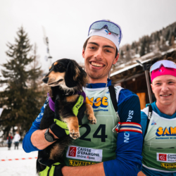 SAMSE N°8 FINALE,PEISEY, FRANCE - MARCH 15: LIONEL JOUANNAUD of FRA / ABBA (le chien) March 15, 2026 in PEISEY, France. (Photo by Rodriguez Alexis / @Aleiks_photo)