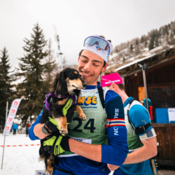 SAMSE N°8 FINALE,PEISEY, FRANCE - MARCH 15: LIONEL JOUANNAUD of FRA / ABBA (le chien) March 15, 2026 in PEISEY, France. (Photo by Rodriguez Alexis / @Aleiks_photo)