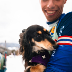 SAMSE N°8 FINALE,PEISEY, FRANCE - MARCH 15: LIONEL JOUANNAUD of FRA / ABBA (le chien) March 15, 2026 in PEISEY, France. (Photo by Rodriguez Alexis / @Aleiks_photo)
