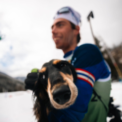 SAMSE N°8 FINALE,PEISEY, FRANCE - MARCH 15: LIONEL JOUANNAUD of FRA / ABBA (le chien) March 15, 2026 in PEISEY, France. (Photo by Rodriguez Alexis / @Aleiks_photo)