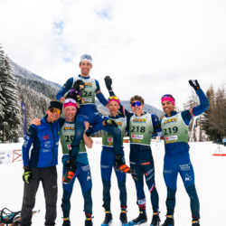 SAMSE N°8 FINALE,PEISEY, FRANCE - MARCH 15: TEAM MB, NOE SEIGNEUR of FRA, CYPRIEN MERMILLOD BLARDET of FRA, LIONEL JOUANNAUD of FRA, JUDICAEL PERRILLAT-BOTTONET of FRA, + March 15, 2026 in PEISEY, France. (Photo by Rodriguez Alexis / @Aleiks_photo)