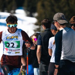 CHAMPIONNATS DE FRANCE DES CLUBS,LES SAISIES, FRANCE - APRIL 5: MARTIN MUNOZ Lucas April 5, 2026 in LES SAISIES, France. (Photo by Rodriguez Alexis / @Aleiks_photo)
