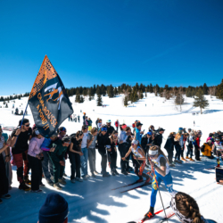 CHAMPIONNATS DE FRANCE DES CLUBS,LES SAISIES, FRANCE - APRIL 5: VERMEULEN Chloe, POITEVIN Gabrielle April 5, 2026 in LES SAISIES, France. (Photo by Rodriguez Alexis / @Aleiks_photo)