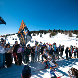 CHAMPIONNATS DE FRANCE DES CLUBS,LES SAISIES, FRANCE - APRIL 5: VERMEULEN Chloe, POITEVIN Gabrielle April 5, 2026 in LES SAISIES, France. (Photo by Rodriguez Alexis / @Aleiks_photo)