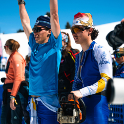 CHAMPIONNATS DE FRANCE DES CLUBS,LES SAISIES, FRANCE - APRIL 5: CHARRIER Jules, GUYETAND Hugo April 5, 2026 in LES SAISIES, France. (Photo by Rodriguez Alexis / @Aleiks_photo)
