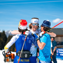 CHAMPIONNATS DE FRANCE DES CLUBS,LES SAISIES, FRANCE - APRIL 5: PERRIER Noa, DEUFFIC Charly April 5, 2026 in LES SAISIES, France. (Photo by Rodriguez Alexis / @Aleiks_photo)