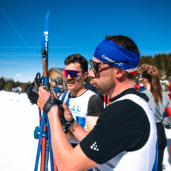 CHAMPIONNATS DE FRANCE DES CLUBS,LES SAISIES, FRANCE - APRIL 5: ROUSSET Gaspard, ARNAUD Julien April 5, 2026 in LES SAISIES, France. (Photo by Rodriguez Alexis / @Aleiks_photo)