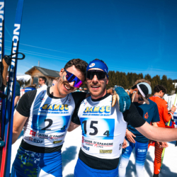 CHAMPIONNATS DE FRANCE DES CLUBS,LES SAISIES, FRANCE - APRIL 5: ROUSSET Gaspard, ARNAUD Julien April 5, 2026 in LES SAISIES, France. (Photo by Rodriguez Alexis / @Aleiks_photo)