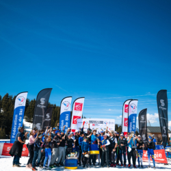 CHAMPIONNATS DE FRANCE DES CLUBS,LES SAISIES, FRANCE - APRIL 5: PODIUM TEAM April 5, 2026 in LES SAISIES, France. (Photo by Rodriguez Alexis / @Aleiks_photo)