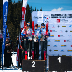 CHAMPIONNATS DE FRANCE DES CLUBS,LES SAISIES, FRANCE - APRIL 5: PODIUM April 5, 2026 in LES SAISIES, France. (Photo by Rodriguez Alexis / @Aleiks_photo)