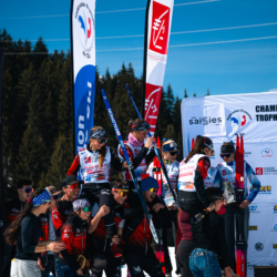 CHAMPIONNATS DE FRANCE DES CLUBS,LES SAISIES, FRANCE - APRIL 5: PODIUM TEAM April 5, 2026 in LES SAISIES, France. (Photo by Rodriguez Alexis / @Aleiks_photo)