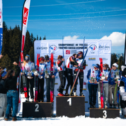 CHAMPIONNATS DE FRANCE DES CLUBS,LES SAISIES, FRANCE - APRIL 5: PODIUM April 5, 2026 in LES SAISIES, France. (Photo by Rodriguez Alexis / @Aleiks_photo)