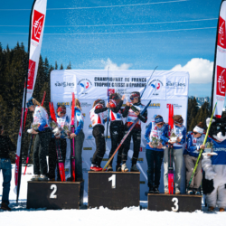 CHAMPIONNATS DE FRANCE DES CLUBS,LES SAISIES, FRANCE - APRIL 5: PODIUM April 5, 2026 in LES SAISIES, France. (Photo by Rodriguez Alexis / @Aleiks_photo)