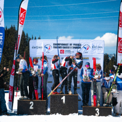 CHAMPIONNATS DE FRANCE DES CLUBS,LES SAISIES, FRANCE - APRIL 5: PODIUM April 5, 2026 in LES SAISIES, France. (Photo by Rodriguez Alexis / @Aleiks_photo)