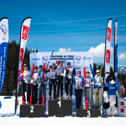 CHAMPIONNATS DE FRANCE DES CLUBS,LES SAISIES, FRANCE - APRIL 5: PODIUM April 5, 2026 in LES SAISIES, France. (Photo by Rodriguez Alexis / @Aleiks_photo)
