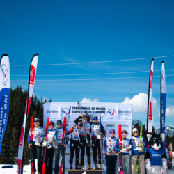 CHAMPIONNATS DE FRANCE DES CLUBS,LES SAISIES, FRANCE - APRIL 5: PODIUM April 5, 2026 in LES SAISIES, France. (Photo by Rodriguez Alexis / @Aleiks_photo)