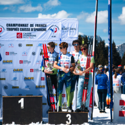 CHAMPIONNATS DE FRANCE DES CLUBS,LES SAISIES, FRANCE - APRIL 5: PODIUM April 5, 2026 in LES SAISIES, France. (Photo by Rodriguez Alexis / @Aleiks_photo)