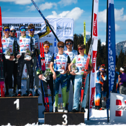 CHAMPIONNATS DE FRANCE DES CLUBS,LES SAISIES, FRANCE - APRIL 5: PODIUM April 5, 2026 in LES SAISIES, France. (Photo by Rodriguez Alexis / @Aleiks_photo)