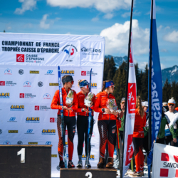 CHAMPIONNATS DE FRANCE DES CLUBS,LES SAISIES, FRANCE - APRIL 5: PODIUM April 5, 2026 in LES SAISIES, France. (Photo by Rodriguez Alexis / @Aleiks_photo)