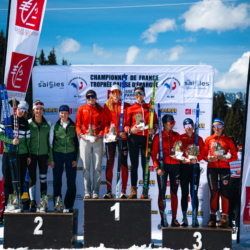 CHAMPIONNATS DE FRANCE DES CLUBS,LES SAISIES, FRANCE - APRIL 5: PODIUM April 5, 2026 in LES SAISIES, France. (Photo by Rodriguez Alexis / @Aleiks_photo)