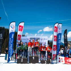 CHAMPIONNATS DE FRANCE DES CLUBS,LES SAISIES, FRANCE - APRIL 5: PODIUM April 5, 2026 in LES SAISIES, France. (Photo by Rodriguez Alexis / @Aleiks_photo)