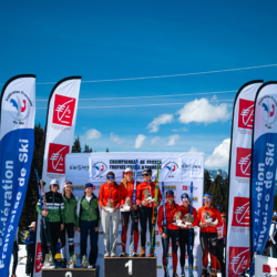 CHAMPIONNATS DE FRANCE DES CLUBS,LES SAISIES, FRANCE - APRIL 5: PODIUM April 5, 2026 in LES SAISIES, France. (Photo by Rodriguez Alexis / @Aleiks_photo)