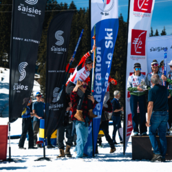 CHAMPIONNATS DE FRANCE DES CLUBS,LES SAISIES, FRANCE - APRIL 5: PODIUM April 5, 2026 in LES SAISIES, France. (Photo by Rodriguez Alexis / @Aleiks_photo)