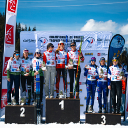 CHAMPIONNATS DE FRANCE DES CLUBS,LES SAISIES, FRANCE - APRIL 5: PODIUM April 5, 2026 in LES SAISIES, France. (Photo by Rodriguez Alexis / @Aleiks_photo)