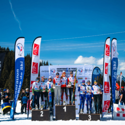 CHAMPIONNATS DE FRANCE DES CLUBS,LES SAISIES, FRANCE - APRIL 5: PODIUM April 5, 2026 in LES SAISIES, France. (Photo by Rodriguez Alexis / @Aleiks_photo)