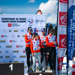 CHAMPIONNATS DE FRANCE DES CLUBS,LES SAISIES, FRANCE - APRIL 5: PODIUM April 5, 2026 in LES SAISIES, France. (Photo by Rodriguez Alexis / @Aleiks_photo)