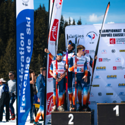 CHAMPIONNATS DE FRANCE DES CLUBS,LES SAISIES, FRANCE - APRIL 5: PODIUM April 5, 2026 in LES SAISIES, France. (Photo by Rodriguez Alexis / @Aleiks_photo)