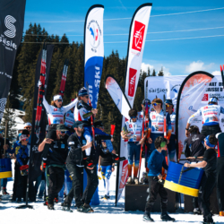 CHAMPIONNATS DE FRANCE DES CLUBS,LES SAISIES, FRANCE - APRIL 5: PODIUM TEAM April 5, 2026 in LES SAISIES, France. (Photo by Rodriguez Alexis / @Aleiks_photo)