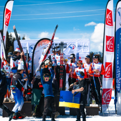 CHAMPIONNATS DE FRANCE DES CLUBS,LES SAISIES, FRANCE - APRIL 5: PODIUM TEAM April 5, 2026 in LES SAISIES, France. (Photo by Rodriguez Alexis / @Aleiks_photo)