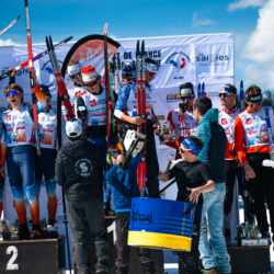 CHAMPIONNATS DE FRANCE DES CLUBS,LES SAISIES, FRANCE - APRIL 5: PODIUM April 5, 2026 in LES SAISIES, France. (Photo by Rodriguez Alexis / @Aleiks_photo)