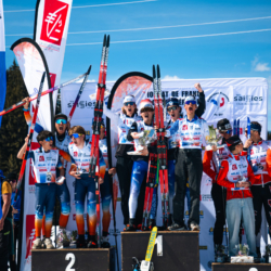 CHAMPIONNATS DE FRANCE DES CLUBS,LES SAISIES, FRANCE - APRIL 5: PODIUM April 5, 2026 in LES SAISIES, France. (Photo by Rodriguez Alexis / @Aleiks_photo)