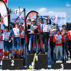 CHAMPIONNATS DE FRANCE DES CLUBS,LES SAISIES, FRANCE - APRIL 5: PODIUM April 5, 2026 in LES SAISIES, France. (Photo by Rodriguez Alexis / @Aleiks_photo)