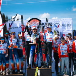 CHAMPIONNATS DE FRANCE DES CLUBS,LES SAISIES, FRANCE - APRIL 5: PODIUM April 5, 2026 in LES SAISIES, France. (Photo by Rodriguez Alexis / @Aleiks_photo)