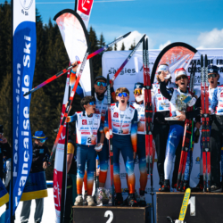 CHAMPIONNATS DE FRANCE DES CLUBS,LES SAISIES, FRANCE - APRIL 5: PODIUM April 5, 2026 in LES SAISIES, France. (Photo by Rodriguez Alexis / @Aleiks_photo)