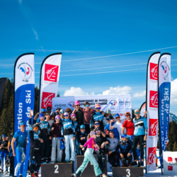 CHAMPIONNATS DE FRANCE DES CLUBS,LES SAISIES, FRANCE - APRIL 5: PODIUM TEAM April 5, 2026 in LES SAISIES, France. (Photo by Rodriguez Alexis / @Aleiks_photo)